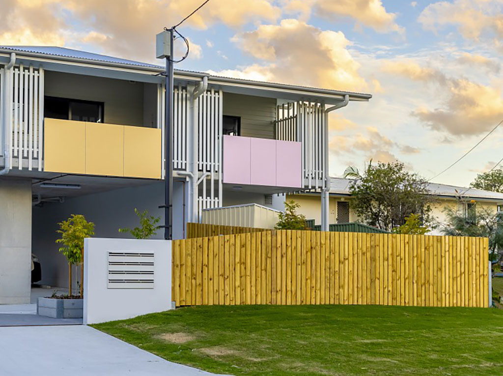 External view of the 2-storey structure.